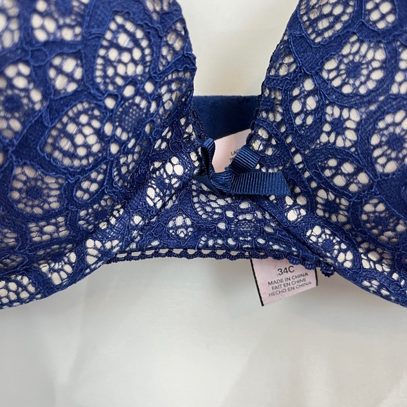 Victoria's Secret Blue Lace Bra 34 C - Picture 6 of 16
